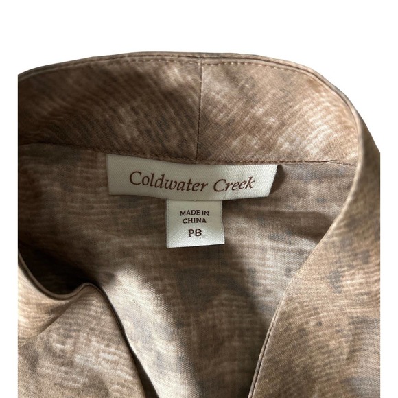 Coldwater Creek Size‎ 8P Open Front Camouflage 3/4 Sleeve Contemporary Jacket - Picture 6 of 8